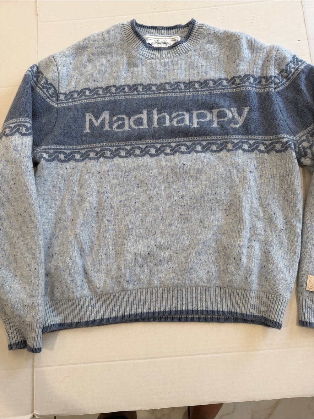 Madhappy si tee collection cashmere knit pullover sweater size M